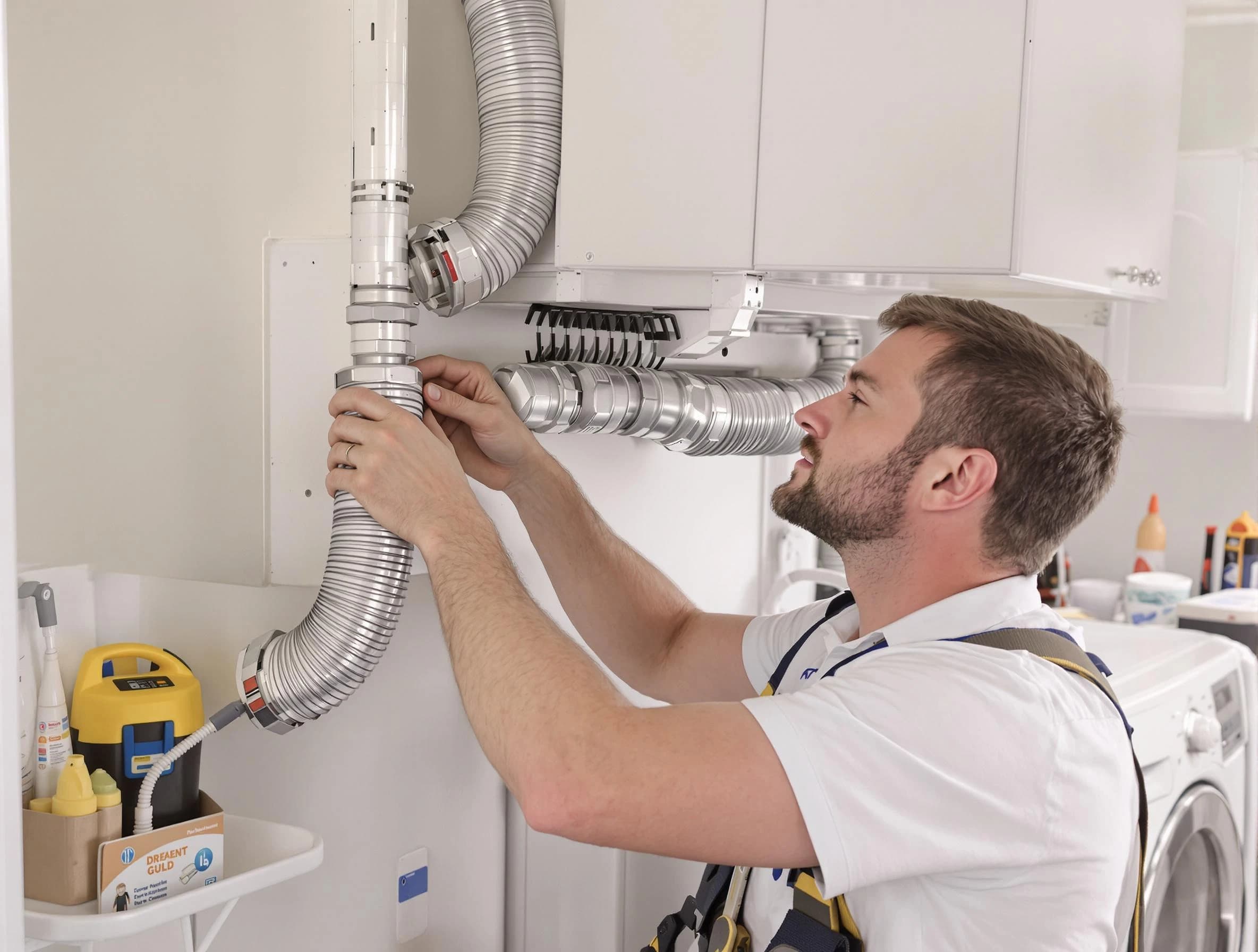 Professional dryer vent repair and installation by Woodlake Dryer Vent Cleaning in Woodlake