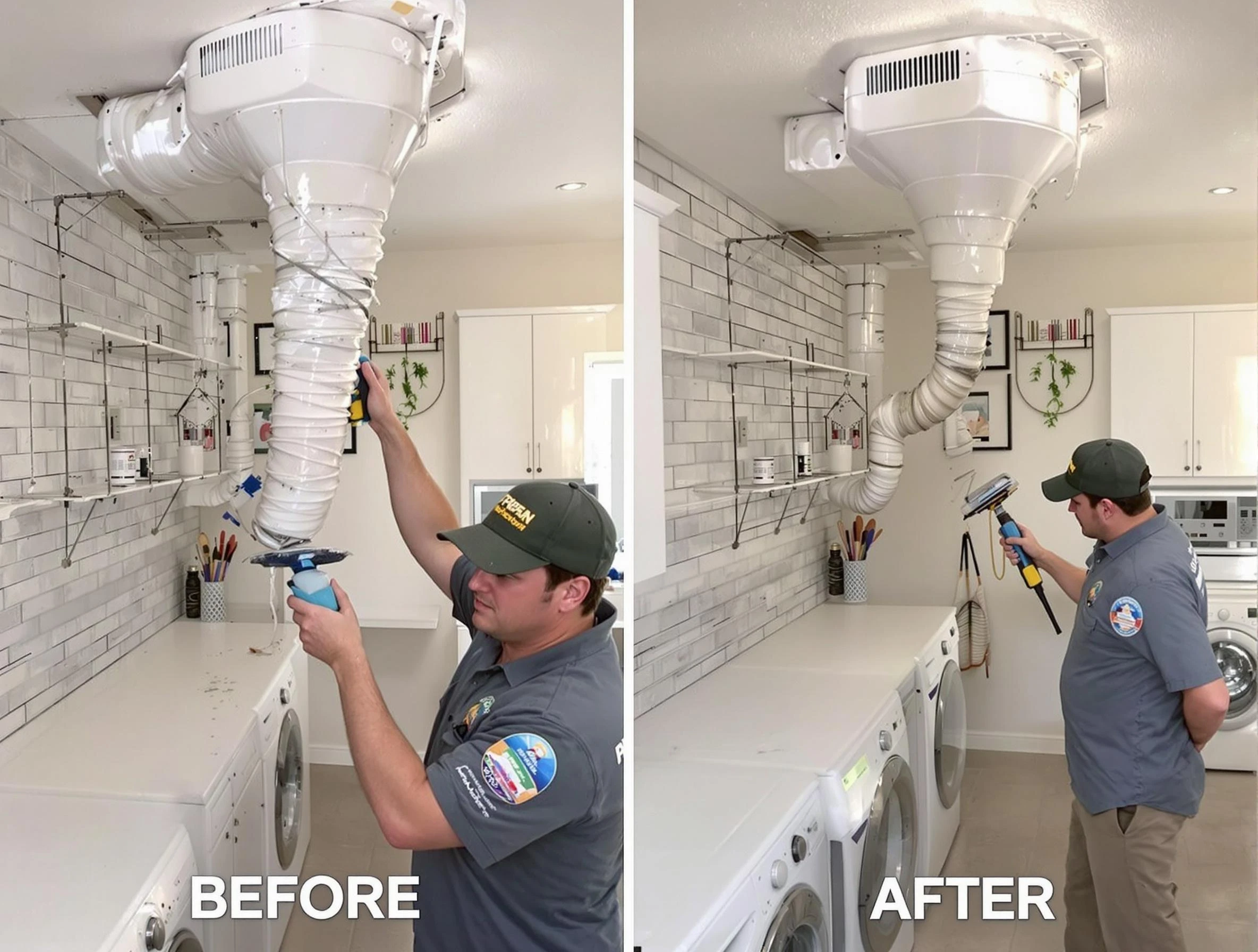 Professional dryer exhaust vent cleaning by Woodlake Dryer Vent Cleaning in Woodlake