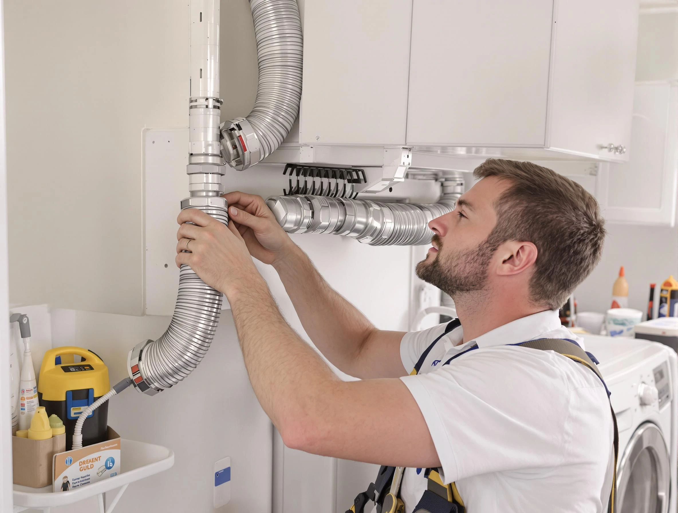 Professional dryer vent repair and installation by Woodlake Dryer Vent Cleaning in Woodlake